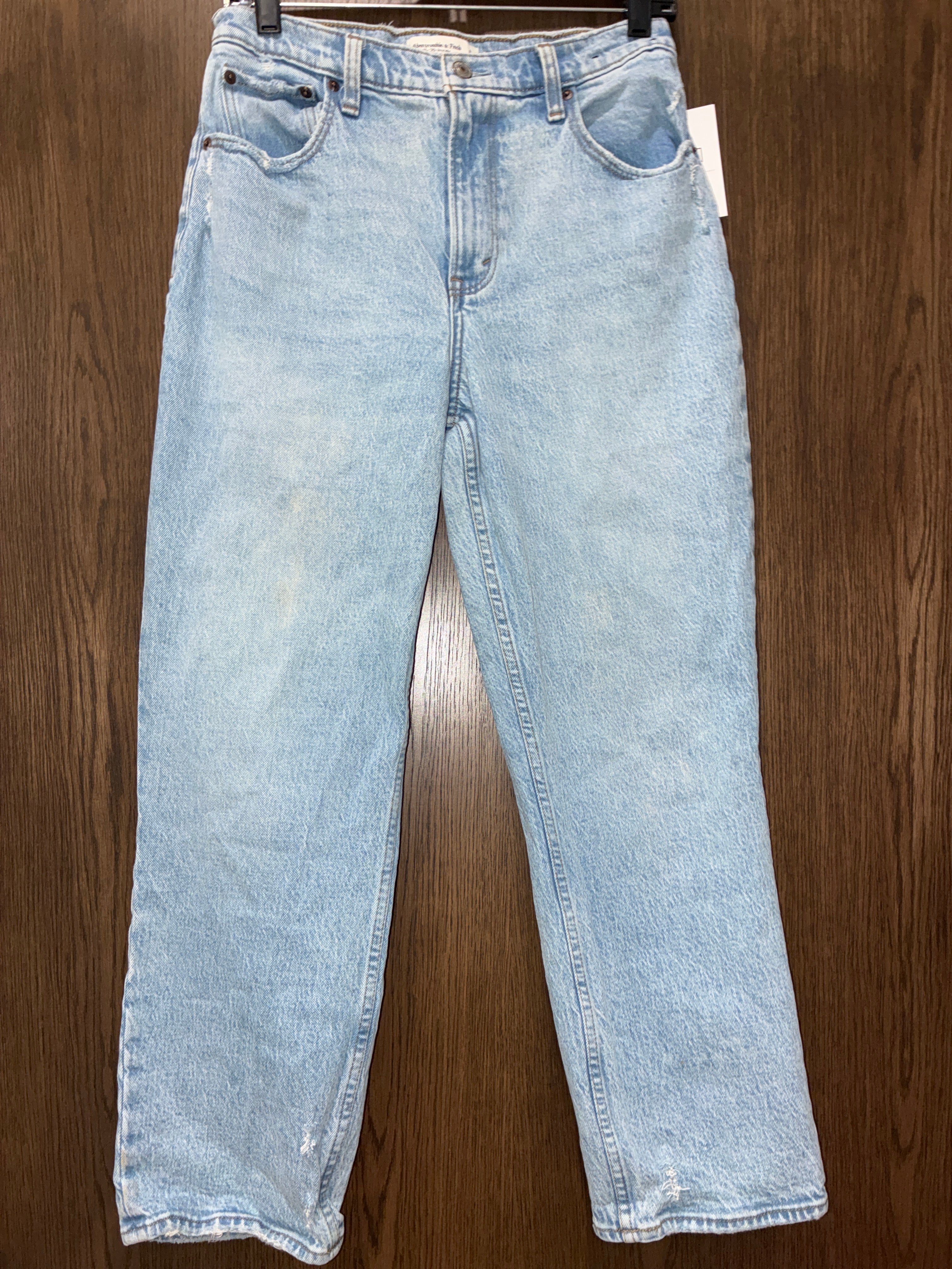 Women’s Abercrombie & Fitch The 90’s Straight Ultra High Rise Jeans Size 8 XS Extra Short