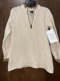 Boys GAP Ribbed Textured Quarter Zip Sweater Size Youth XS