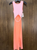 Women’s ribbed knit cutout midi Dress Size Medium