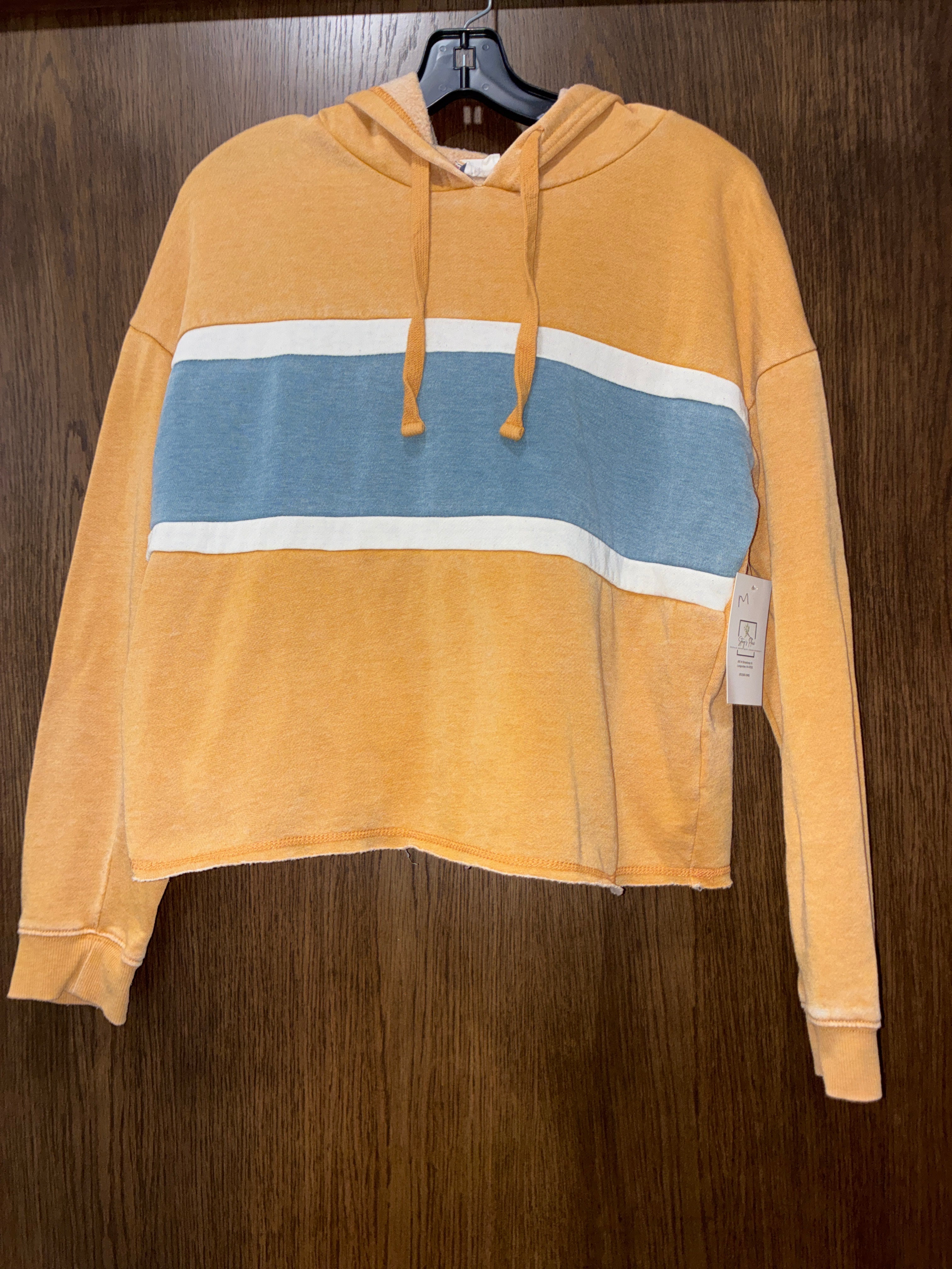 Women’s Wild Rose Boutique Color Block Hooded Sweatshirt Size Medium