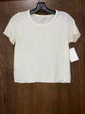 Women’s Caution to the Wind Baby Tee Size Small