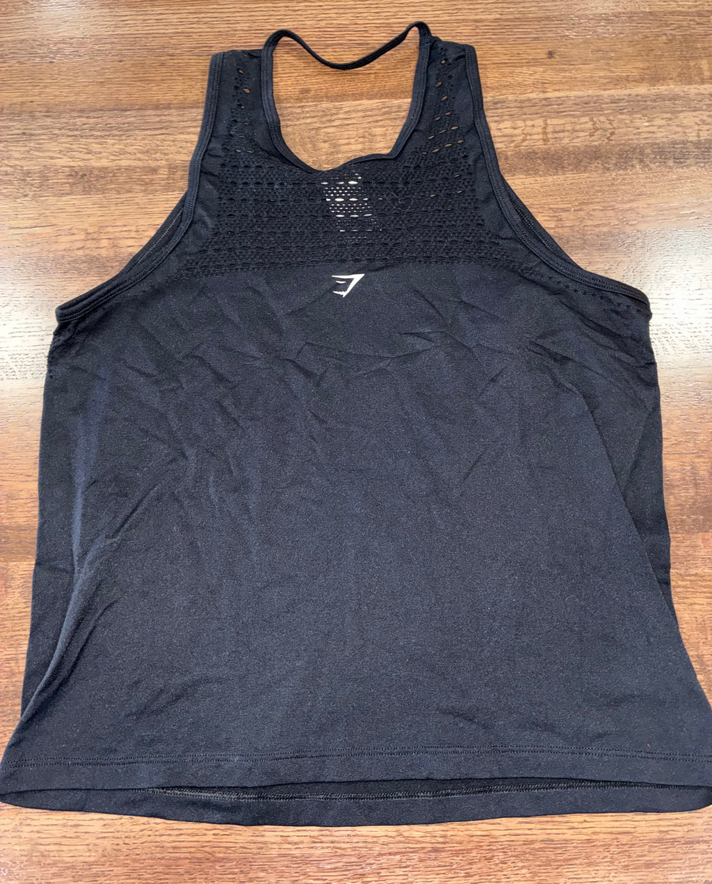 Gymshark Women’s ENERGY SEAMLESS LOOSE TANK Medium Black New Condition