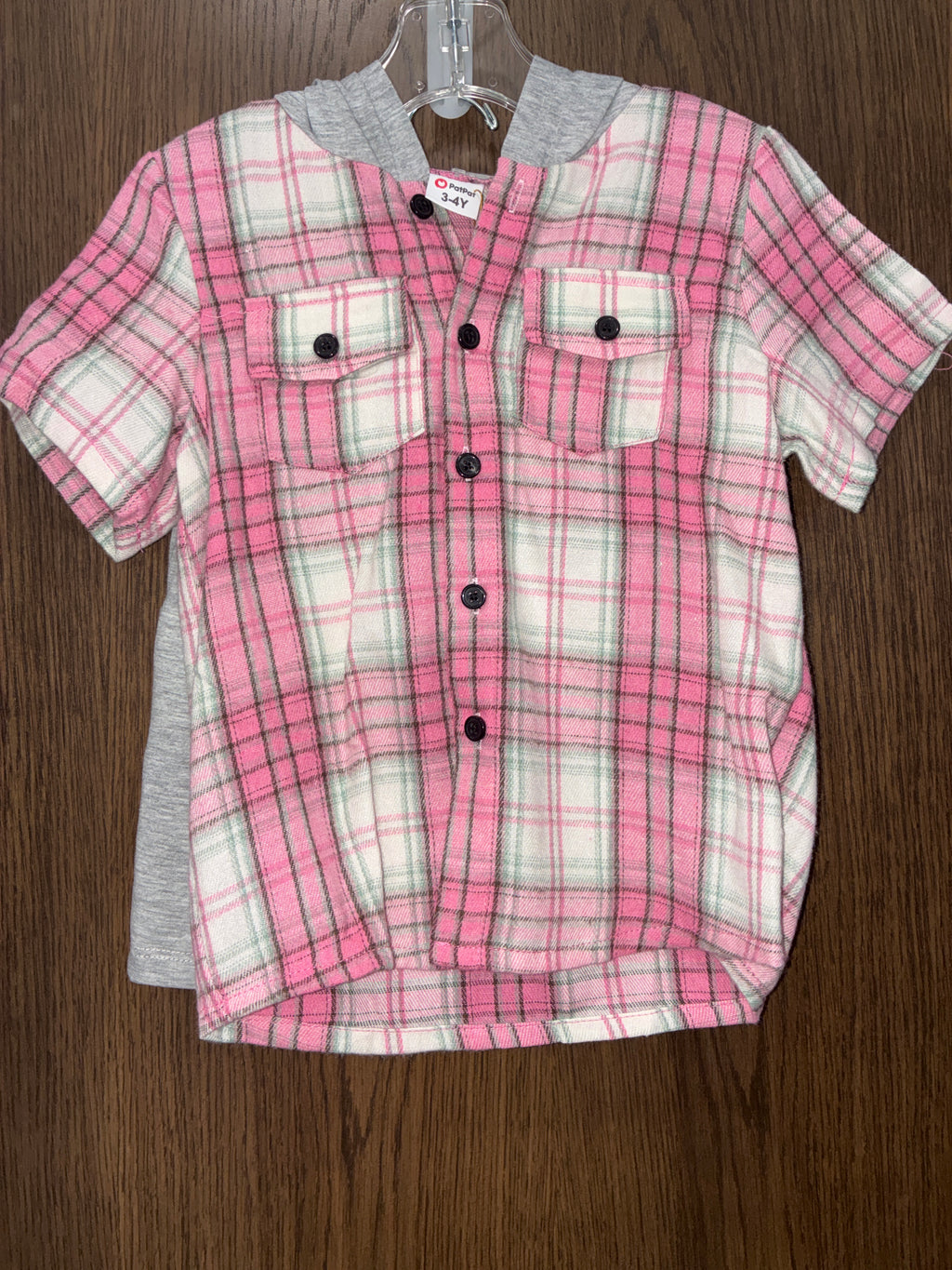 Girls Pink Plaid Set Size 3T