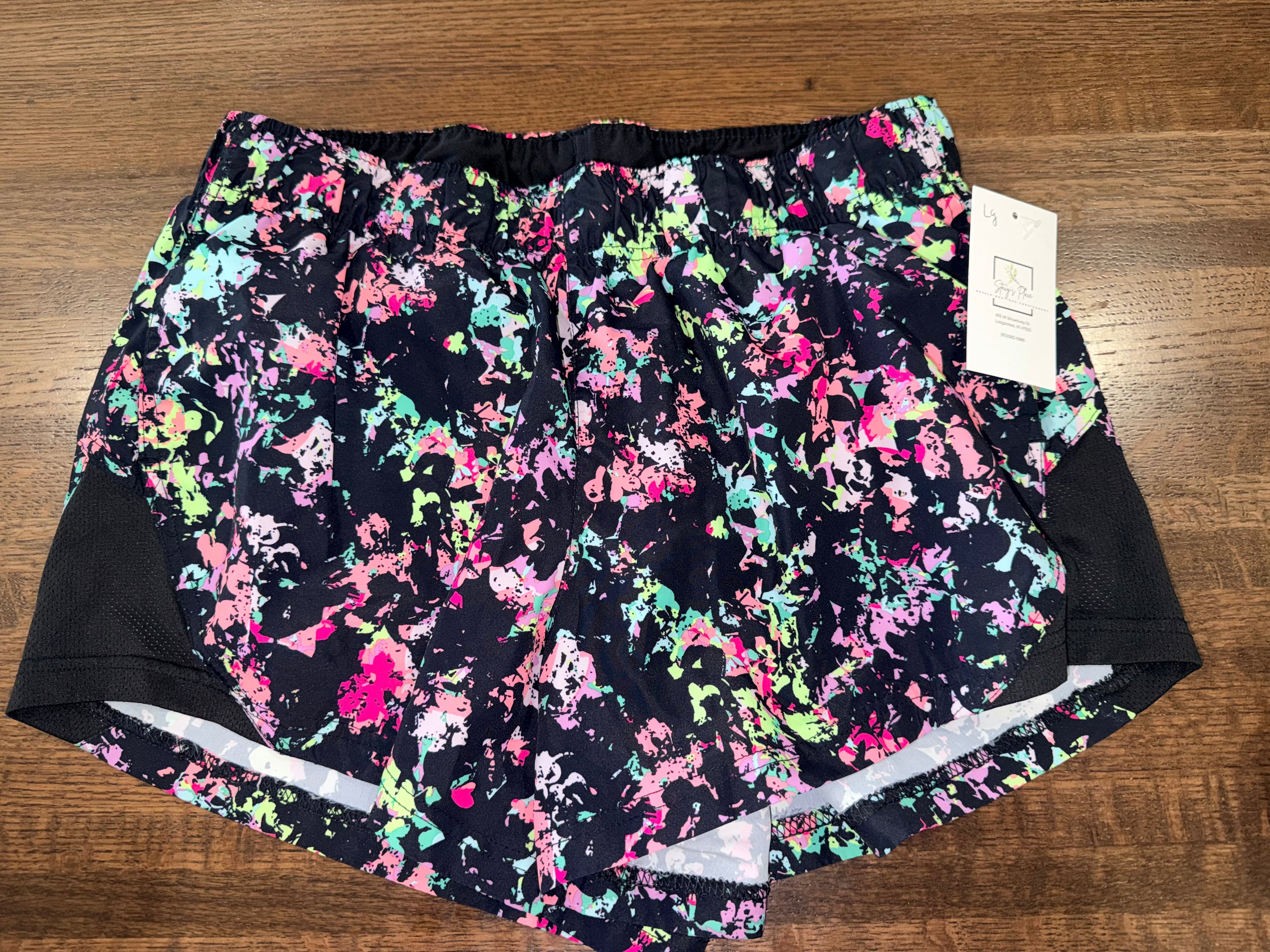 Athletic Works Women's Core Lined Running Shorts Size Large