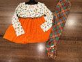 Cheeky Plum Cora Harvest Bloom Tunic Dress & Matching Leggings Set Size 4T