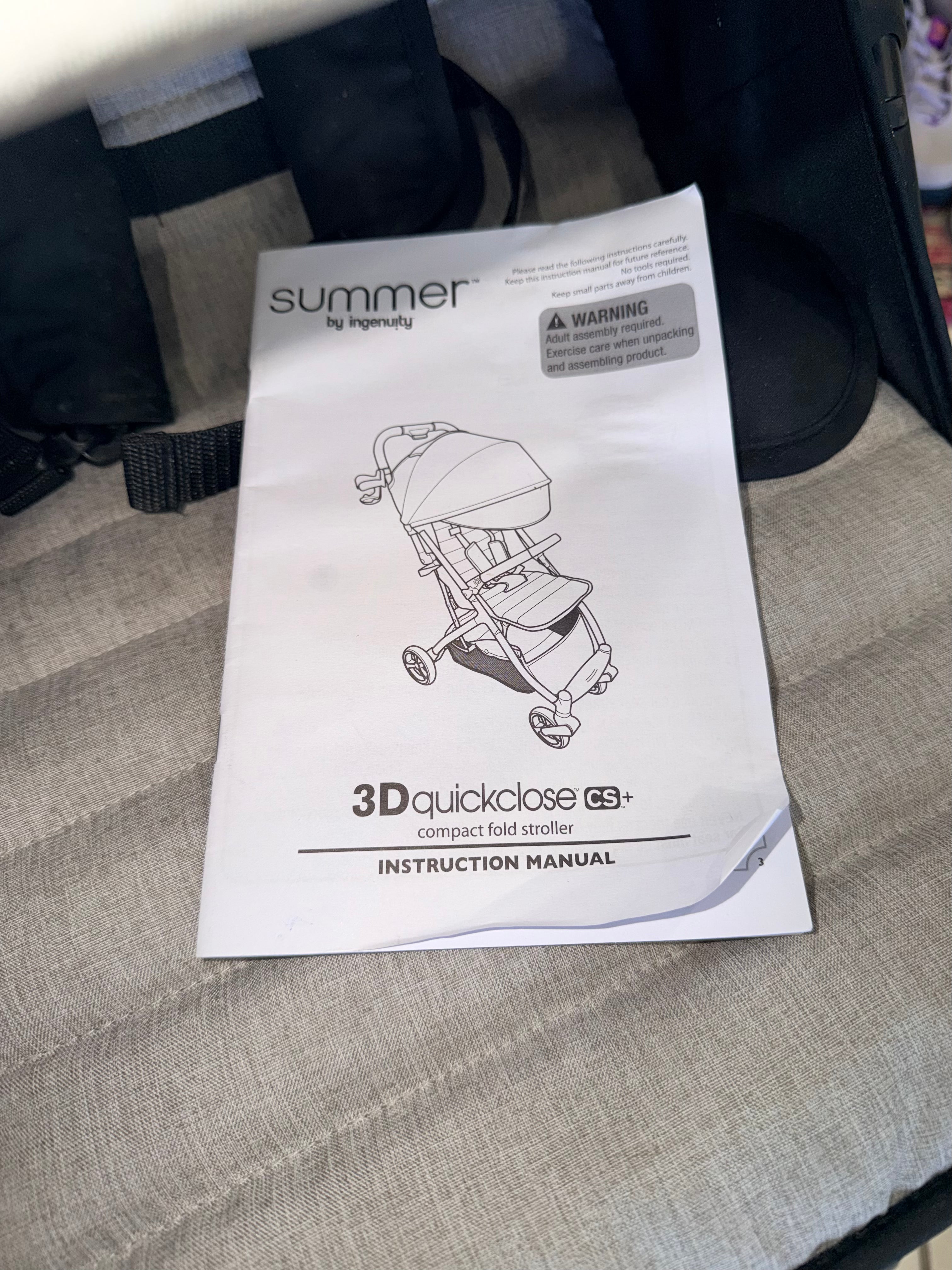 Ingenuity 3Dquickclose CS+
Compact Fold Stroller New