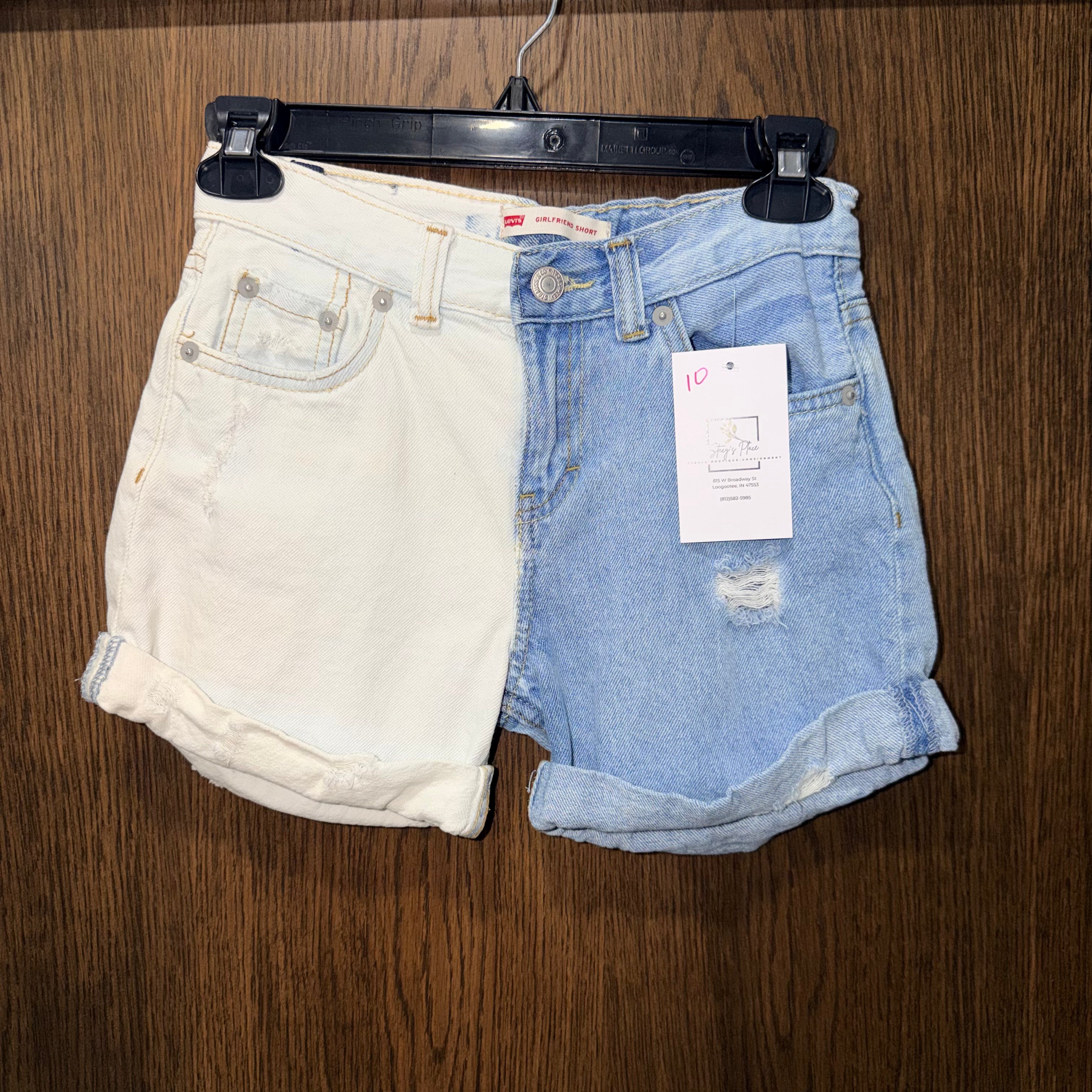 Levi's Girls Girlfriend Denim Shorts Size 10