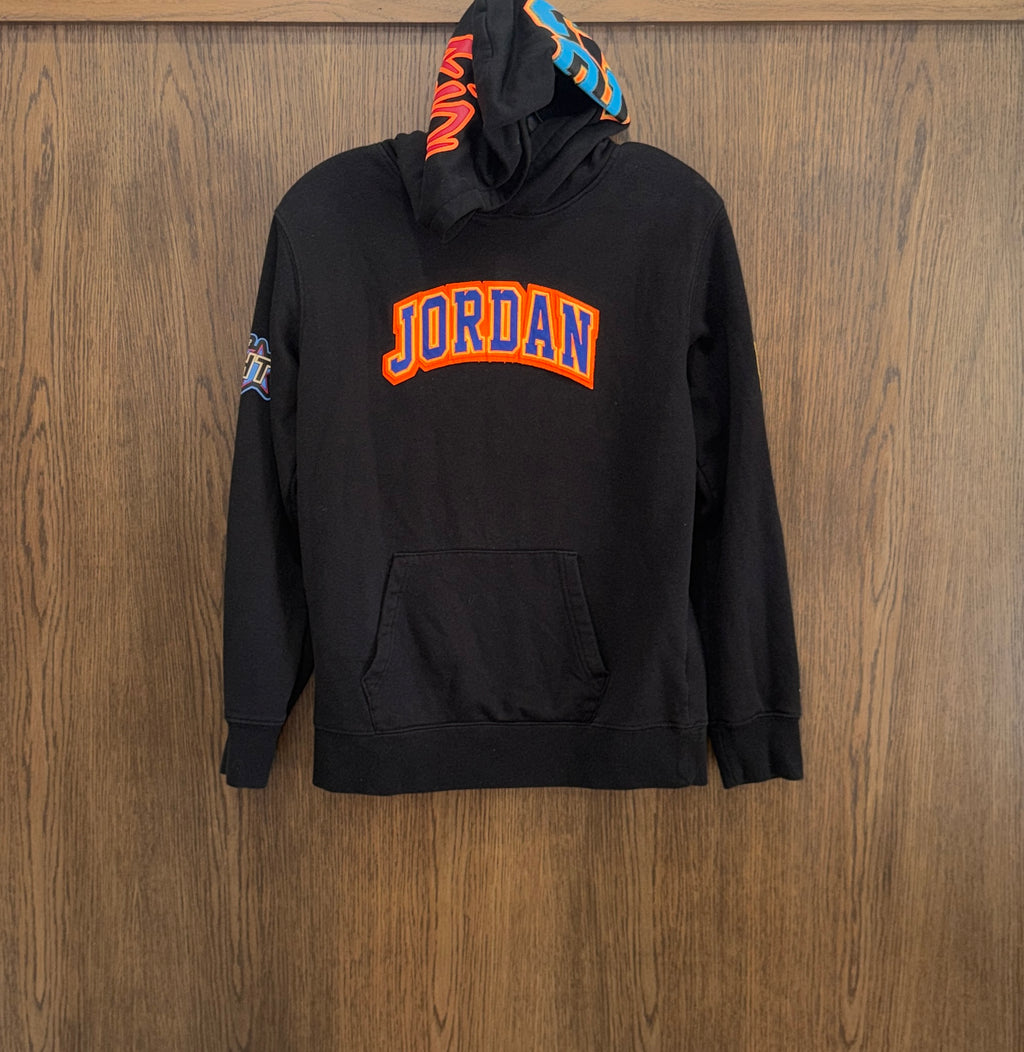 Jordan Youth World Champions Brand of Flight Hoodie Black 23 Pullover Sweatshirt Youth Large 12/14