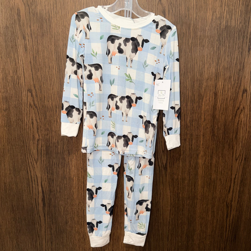 Cows Farm Bamboo Pajama Set Size 4/5 4 5 NEW