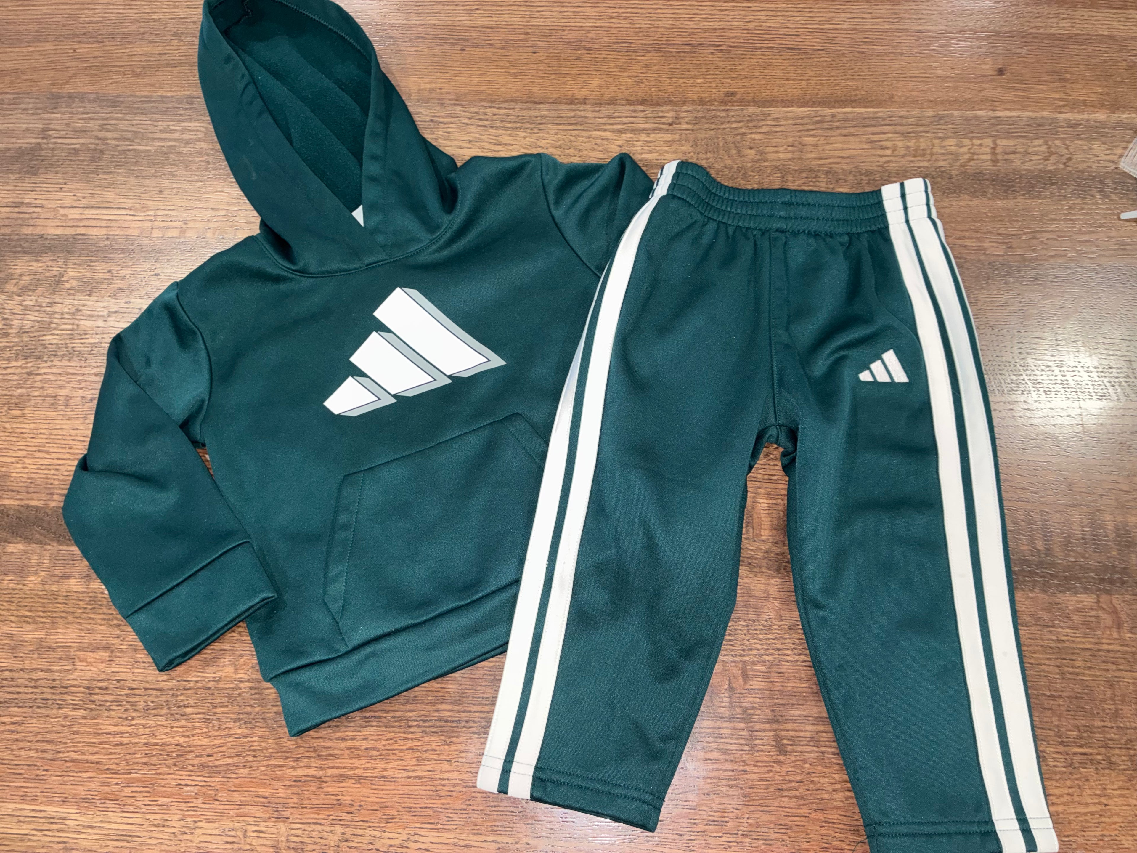 Adidas Boys Hoodie & Jogger Set Size 18 Months