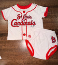 Majestic White & Red St. Louis Cardinals Infant Outfit 6-9 mos