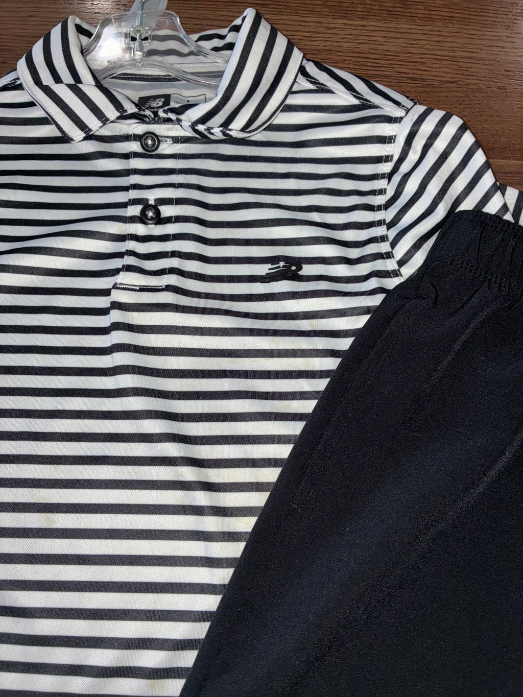 New Balance Boys Golf Polo & Shorts Size 8