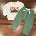 Farmer's Keep America Growing Boys Tractor Crew & Jogger Set 2pc 18mos NWT