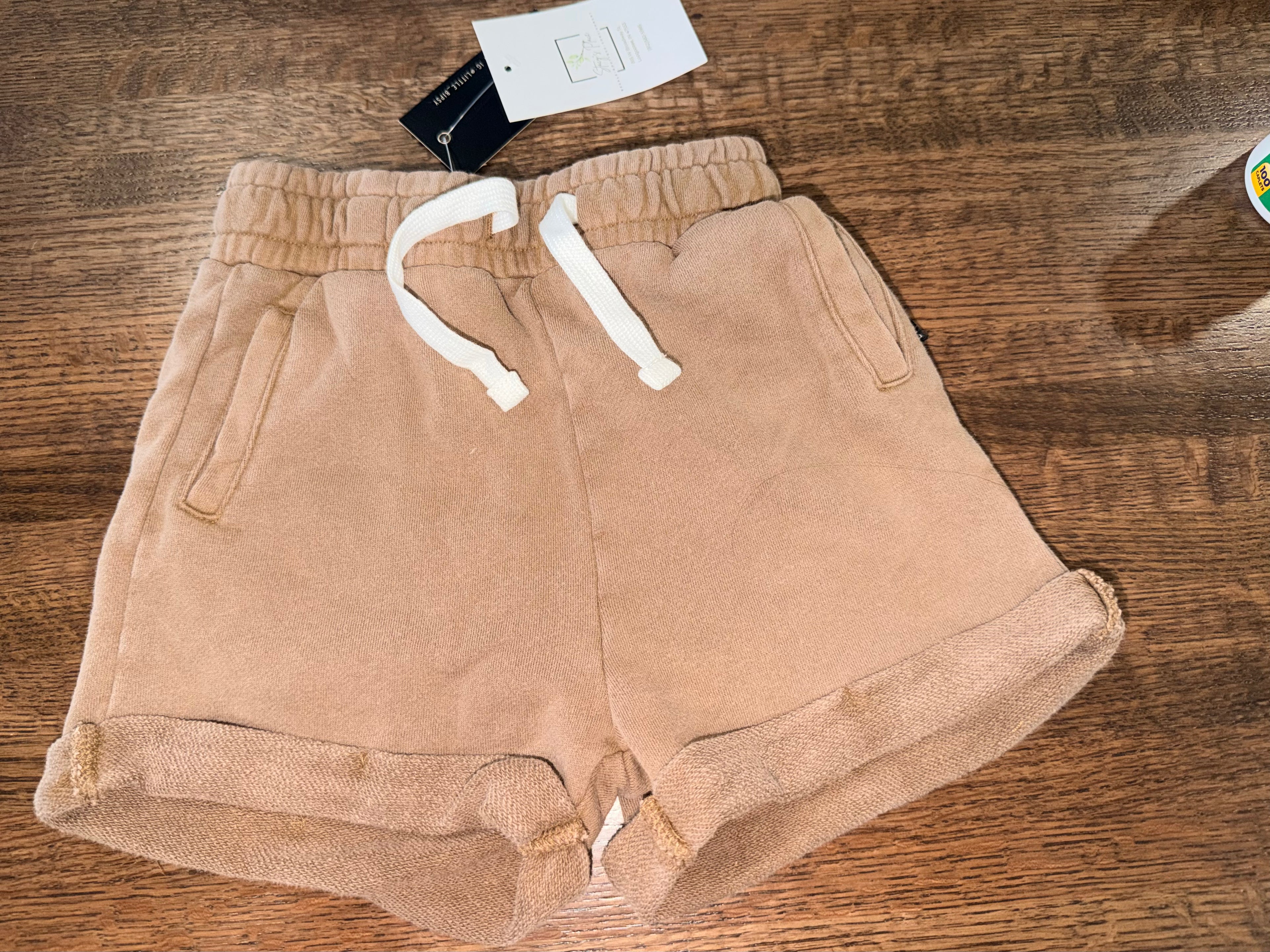 Little Bipsy Everyday Short Fleece Shorts Brown Size 18-24 Months NWT