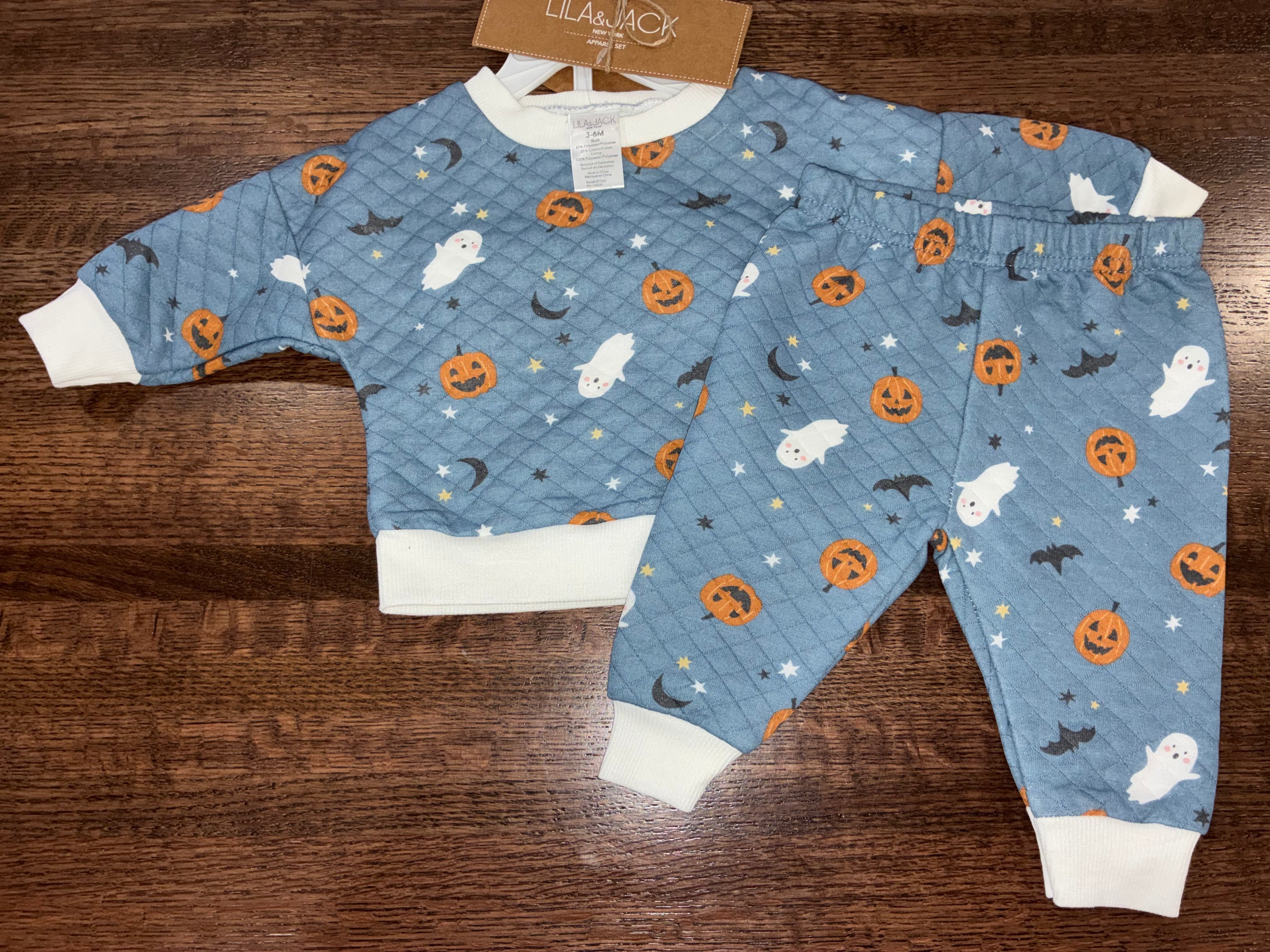 Lila & Jack Pumpkin Fall Set Size 3-6 Months NWT
