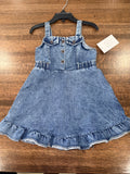 Denim Girls Ruffle Dress Size 4/5 New