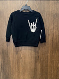 Boys Skeleton “Rock On” Crew Sweatshirt 2T