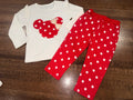 Minnie Mouse Toddler Girls Top & Polka Dot Pants Size 2/3 2T 3T New