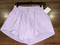 Women's Running Shorts High Waisted Quick Dry Athletic Shorts Sports Workout Gym Track Drawstring Zip Pockets Size Large