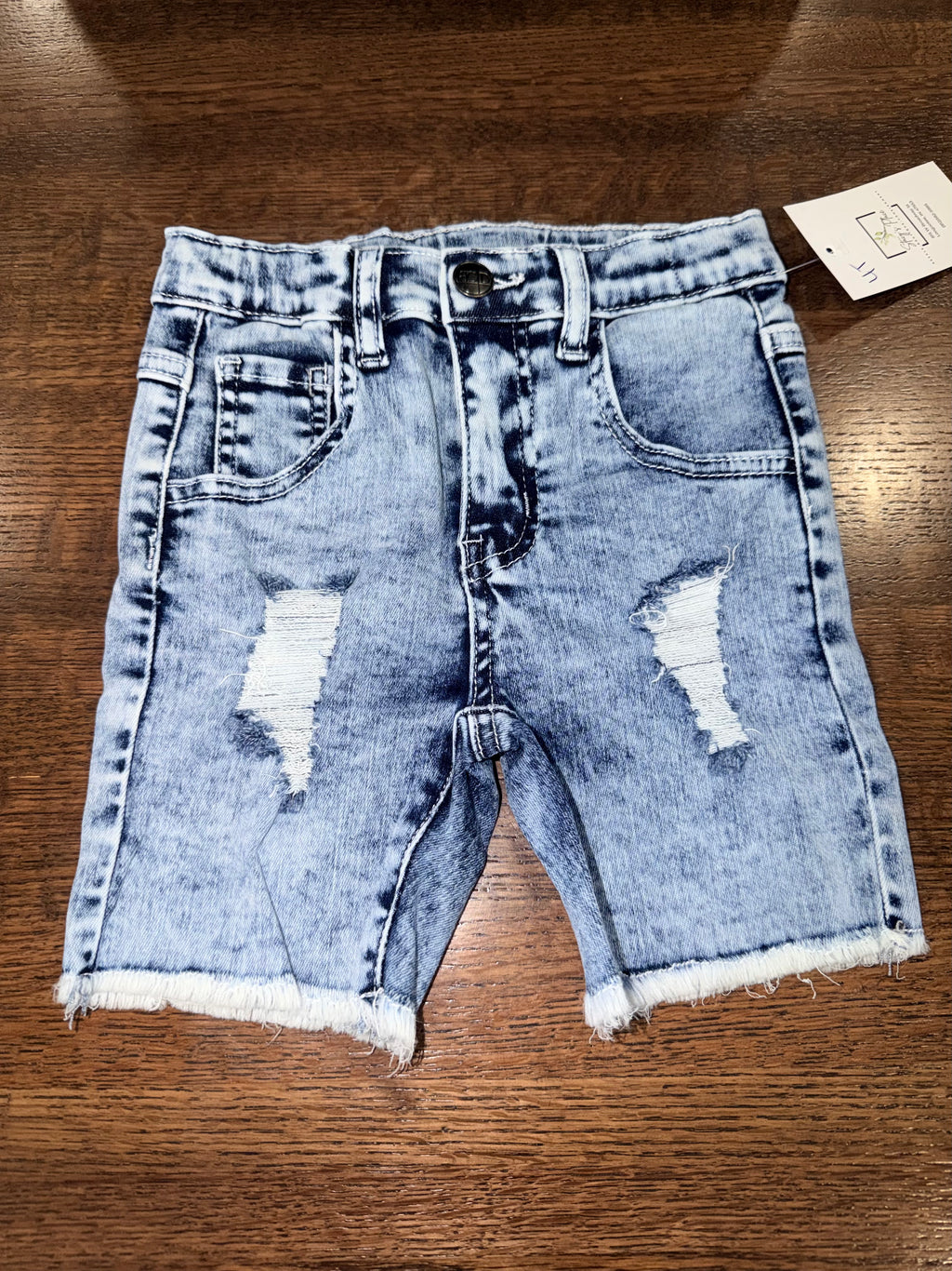 Little Bipsy Bro Code Denim OG Shorts Size 4T NWT
