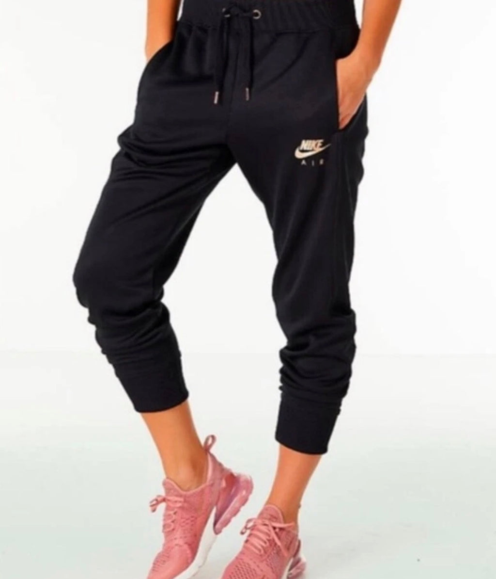 Nike Sportswear Air Joggers Size XS Rose Gold Logo Like New