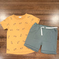 City Mouse Boys Bicycle Shirt & Kangaroo Pocket Shorts Size 6 NWT
