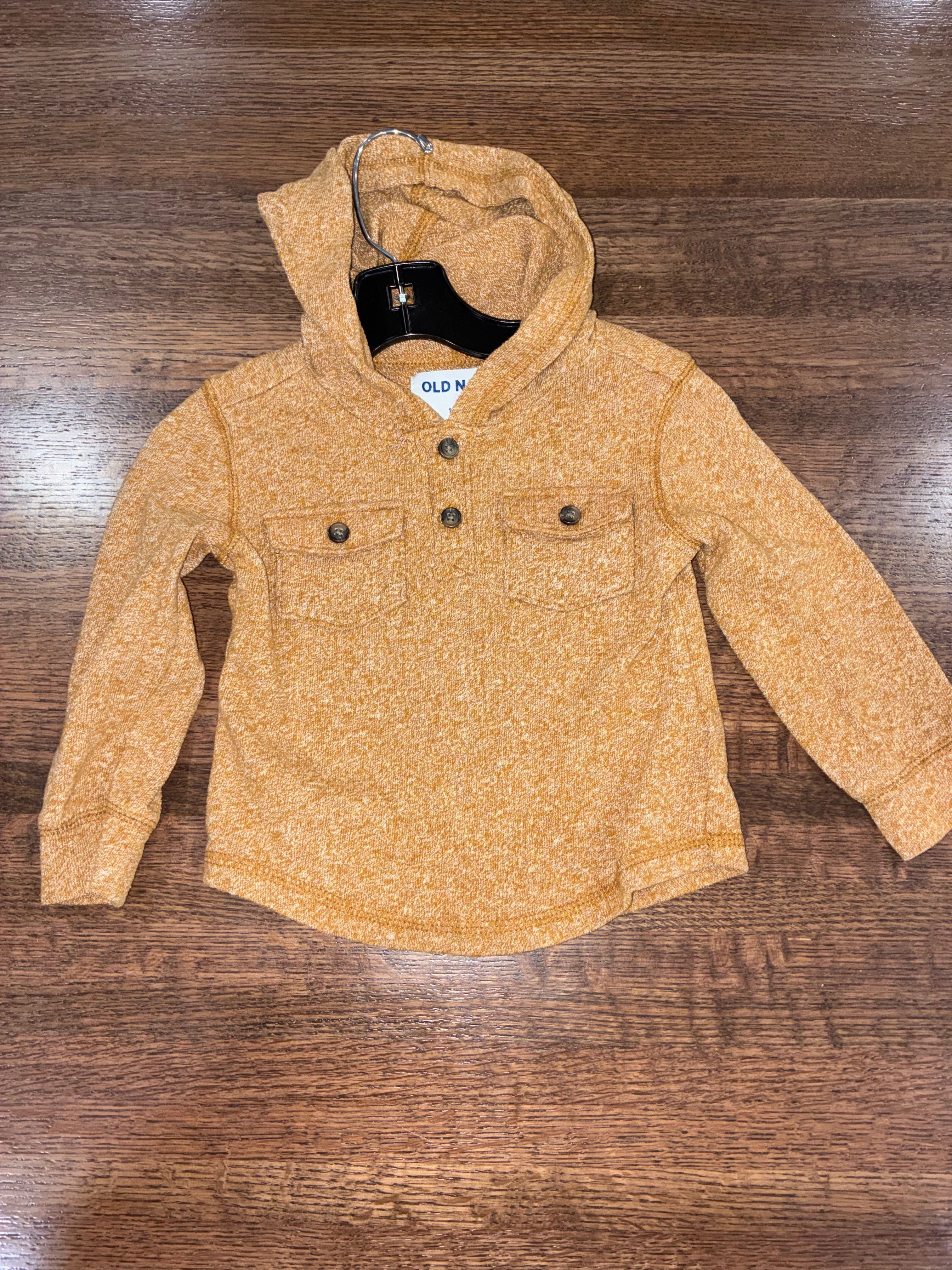Old Navy Boys Hooded Long Sleeve Shirt 18-24 Months