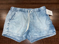 Aerie Light Wash Drawstring Shorts Size Small