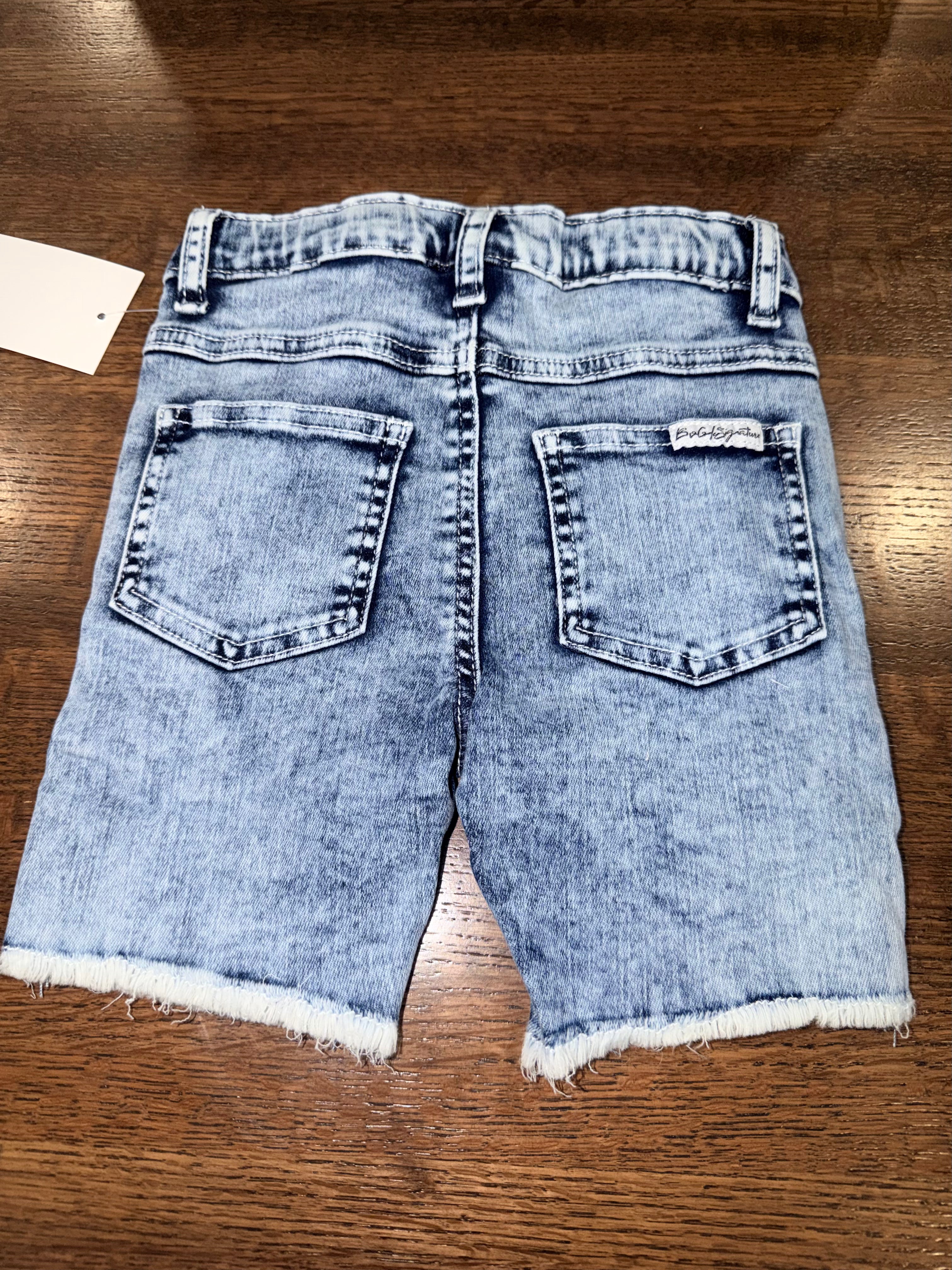 Little Bipsy Bro Code Denim OG Shorts Size 4T NWT
