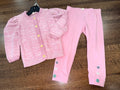 Finding Foxtale Girls Pink Lady Cardigan & Leggings Set Size 4T