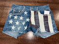 Miss Me American Flag Women’s Embellished Shorts Size 27