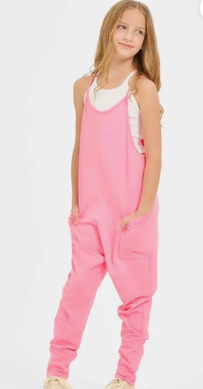 Good Girls NWT Romper Jumpsuit YSM 7/8 Coral Pink