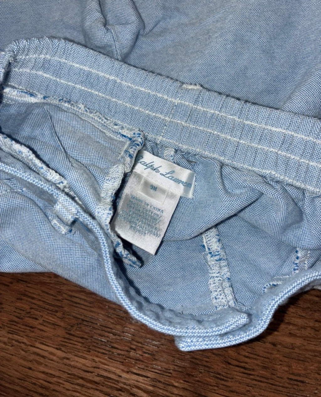 Ralph Lauren Polo Prepster Chambray Pants 9 Months