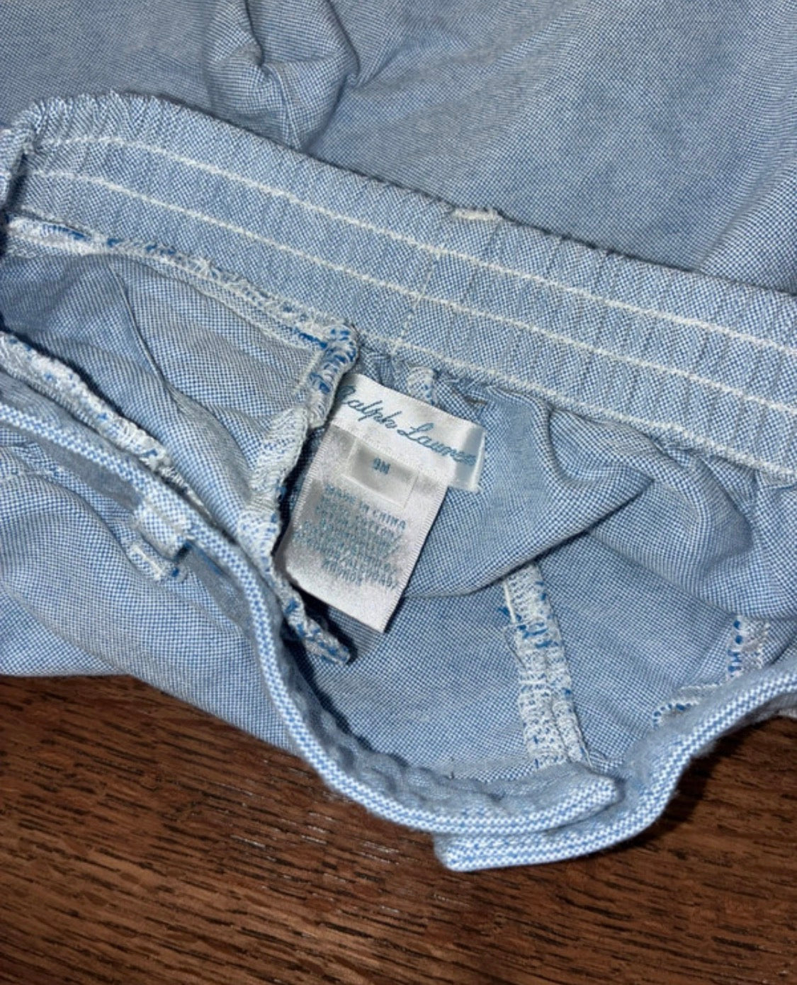 Ralph Lauren Polo Prepster Chambray Pants 9 Months