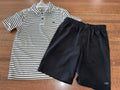 New Balance Boys Golf Polo & Shorts Size 8
