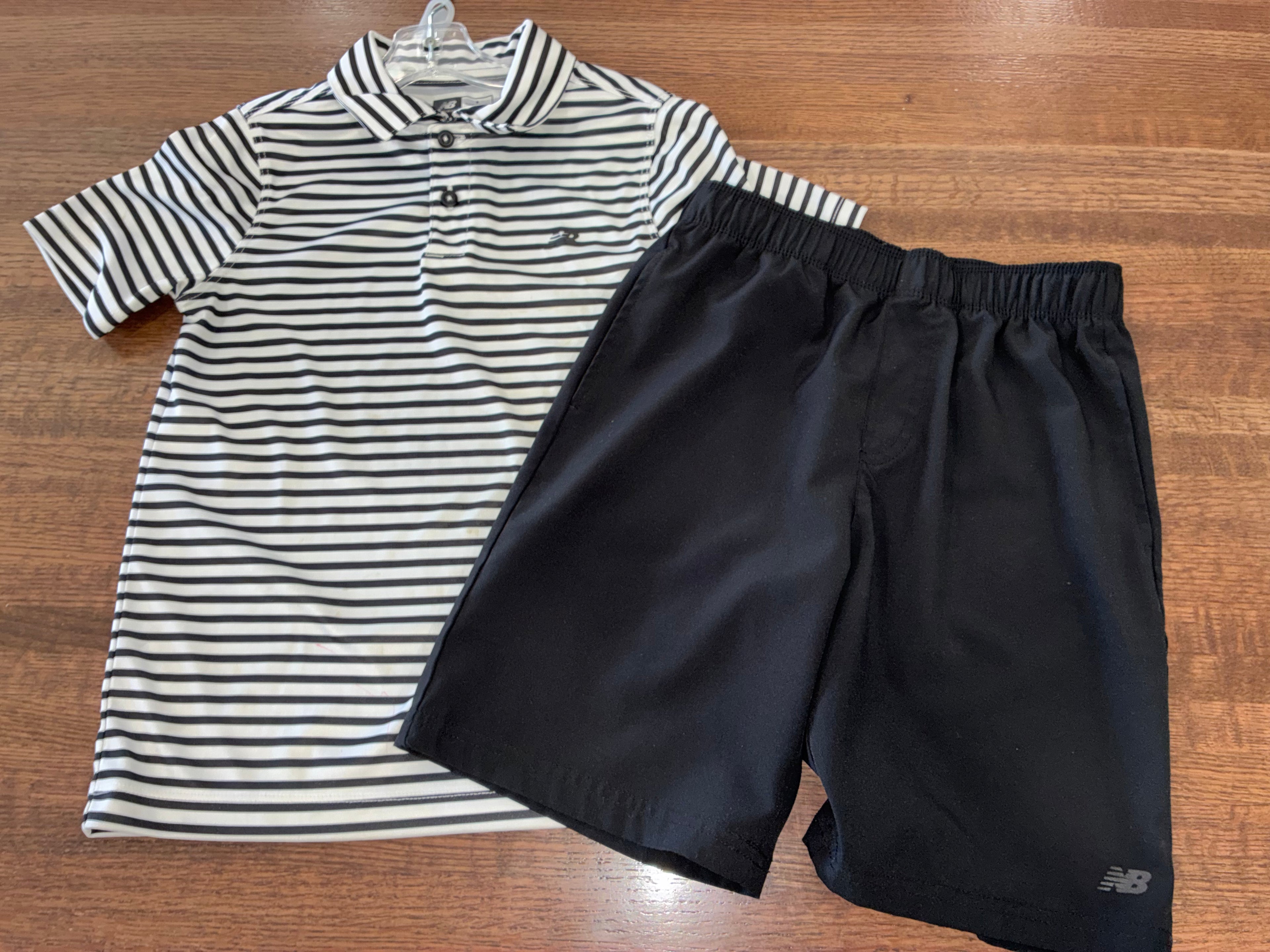 New Balance Boys Golf Polo & Shorts Size 8