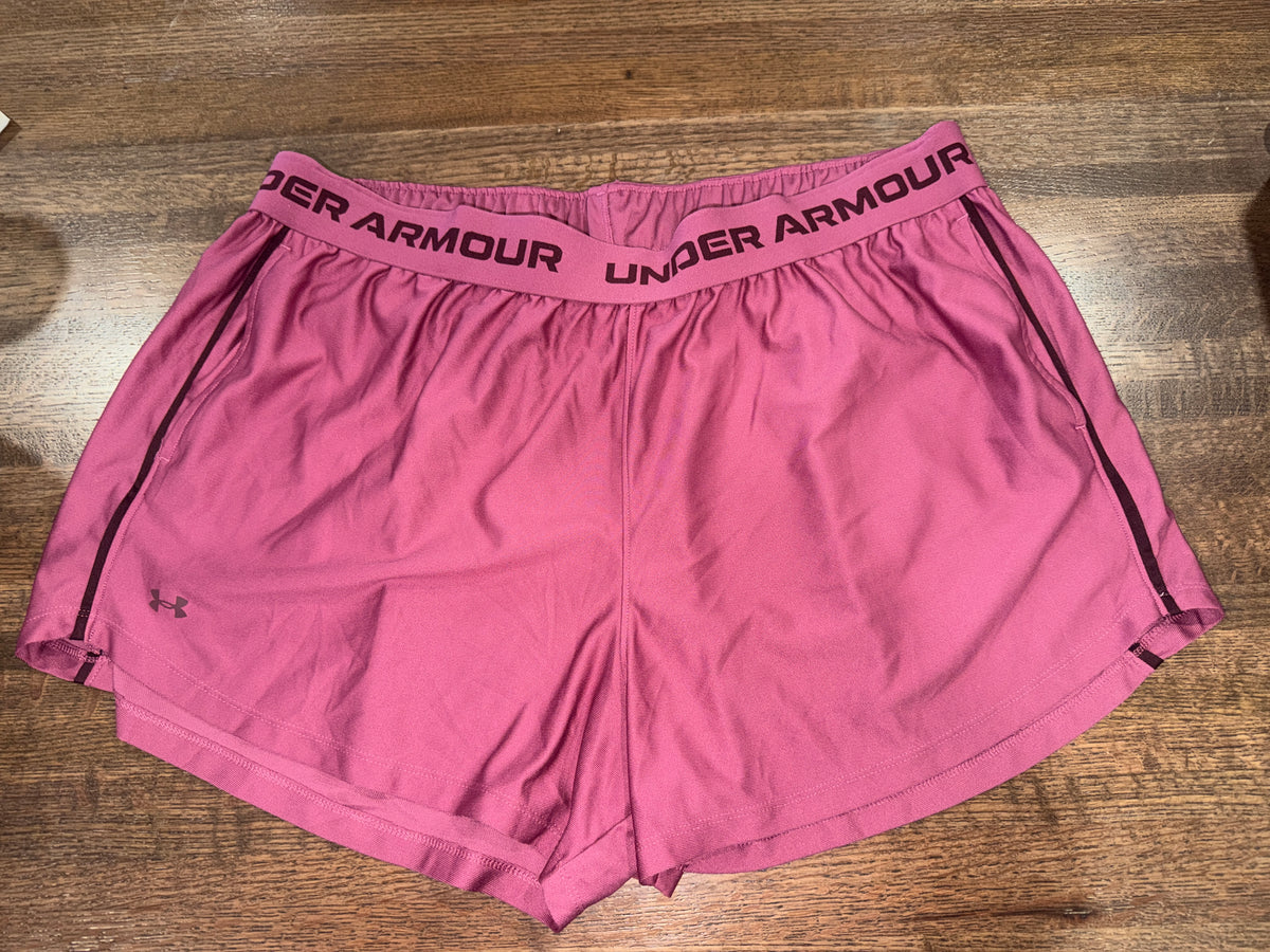 Under Armour Women’s Play Up Shorts Size 2X Logo Waistband