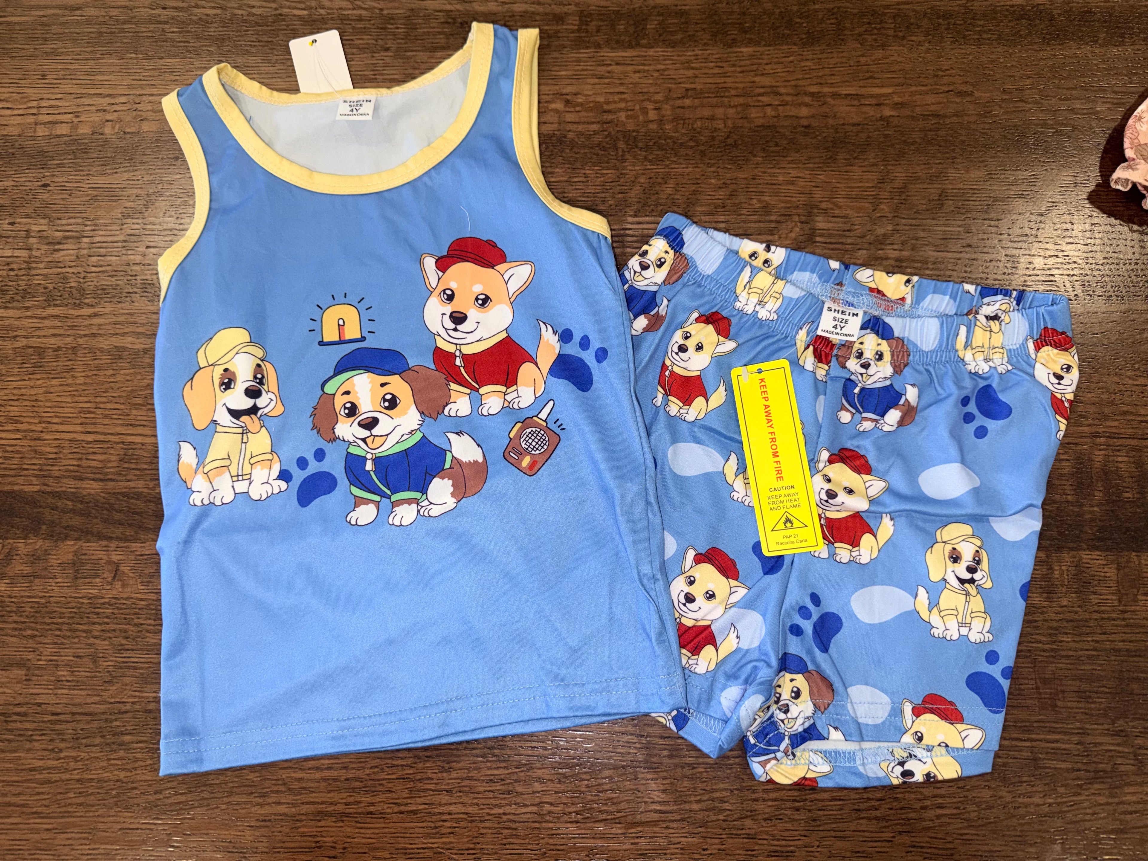 Paw Patrol T-Shirt & Shorts Size 4T NWT