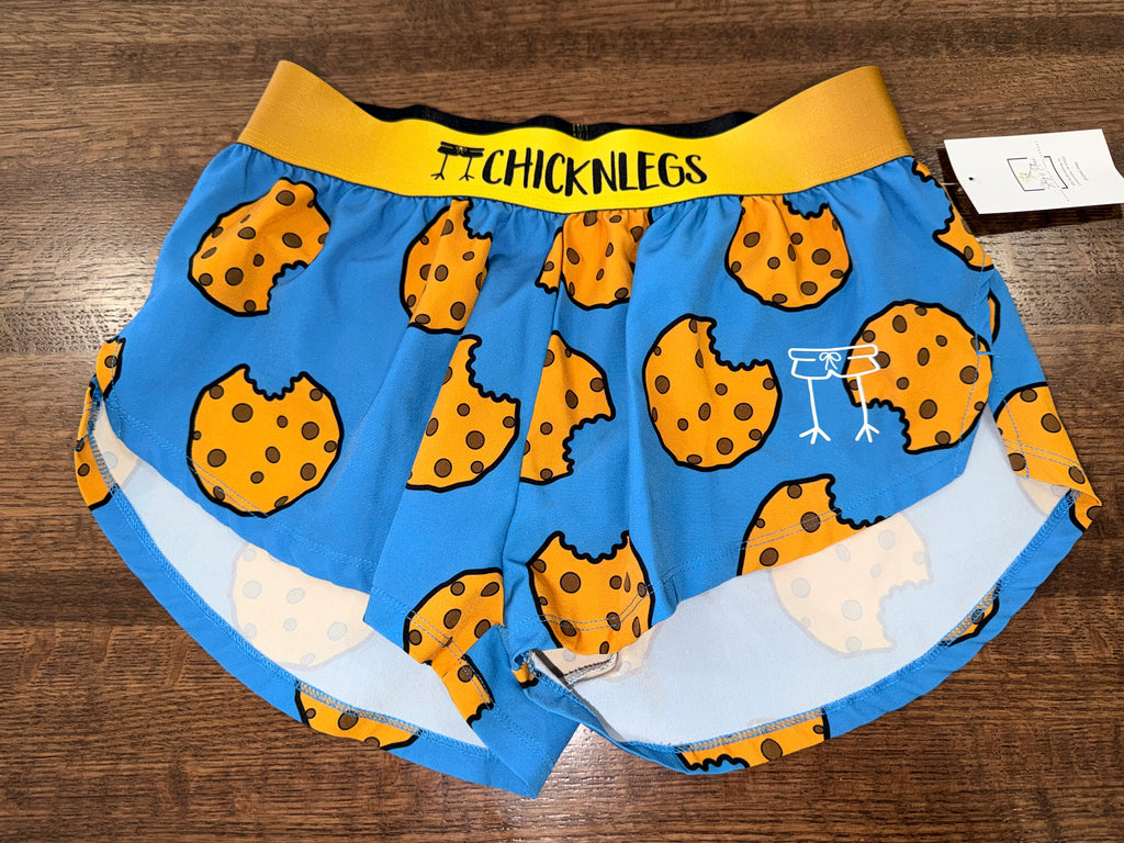Chicken Leg Men's Cookies 4" Half Split Running Shorts Size Small New Condition