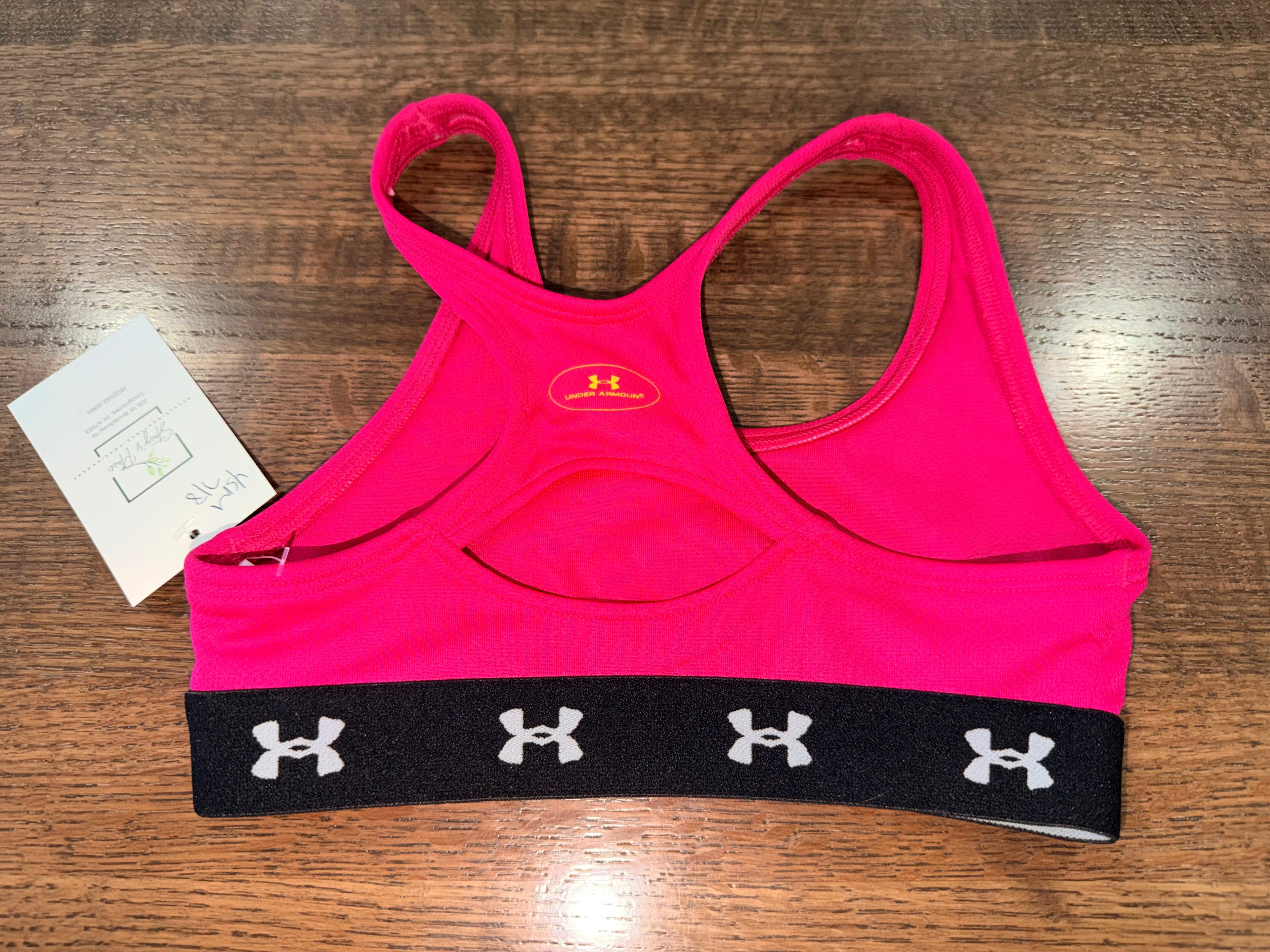 Under Armour Girls Sports Bra YSM 7/8 New Condition