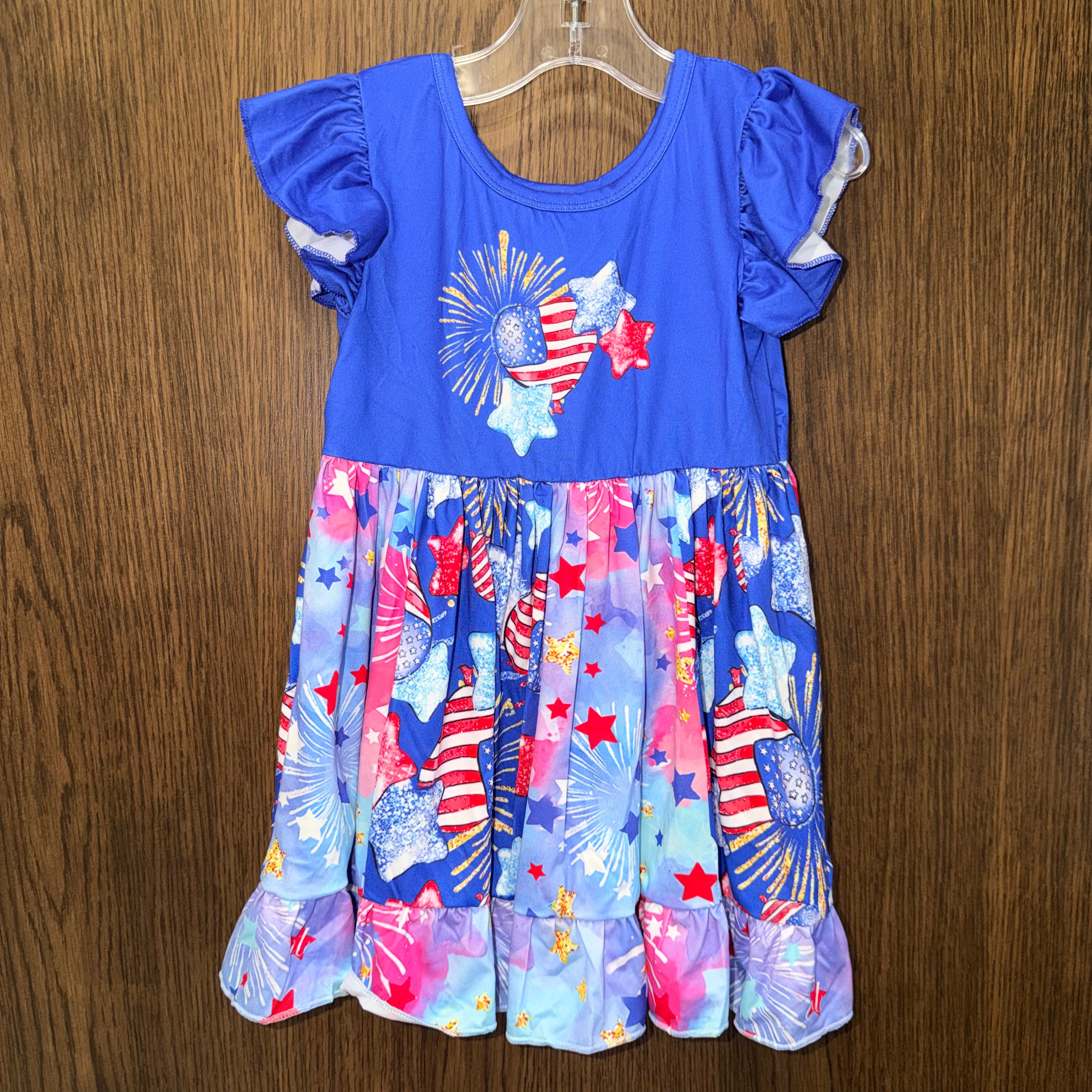 Boutique Patriotic 4th of July Girls Dress Size 2T