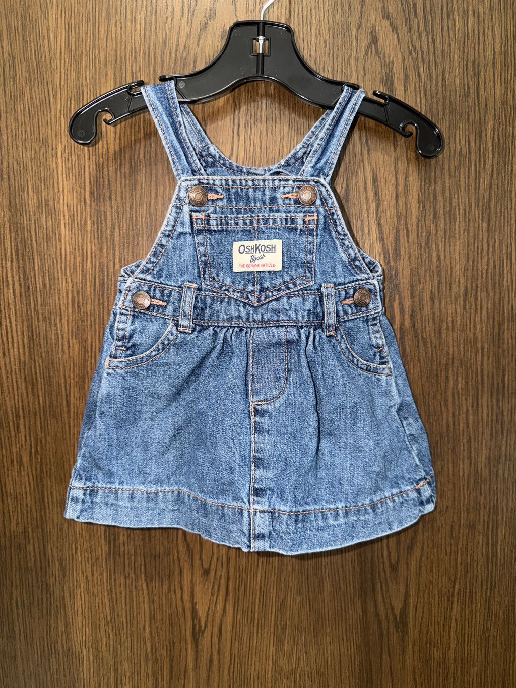 Osh Kosh B’Gosh Vestback Girls Overall Dress Size 6 Months