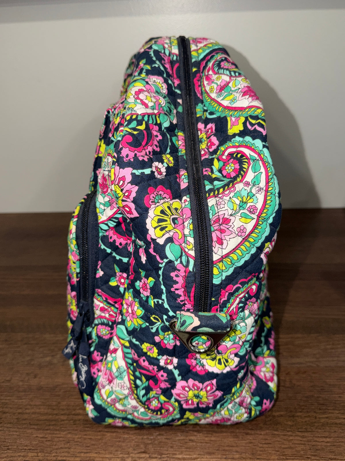 Vera Bradley Standard Weekender Travel Bag Petal Paisley Navy Pink Floral Retired No Strap