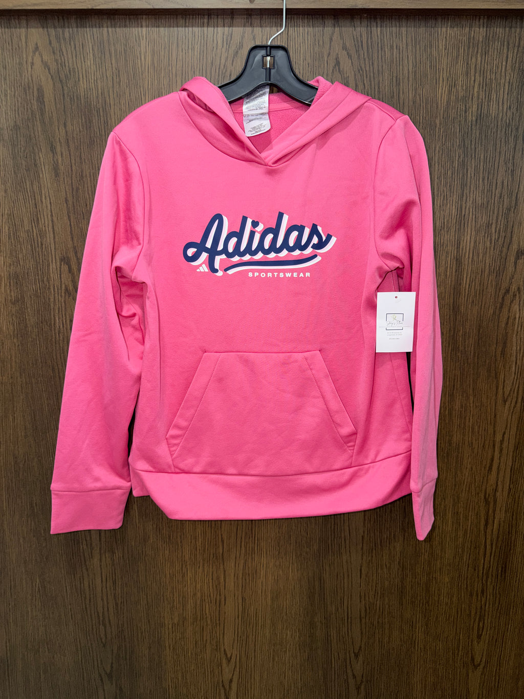 Adidas Girls Hoodie Hooded Sweatshirt YL 12/14