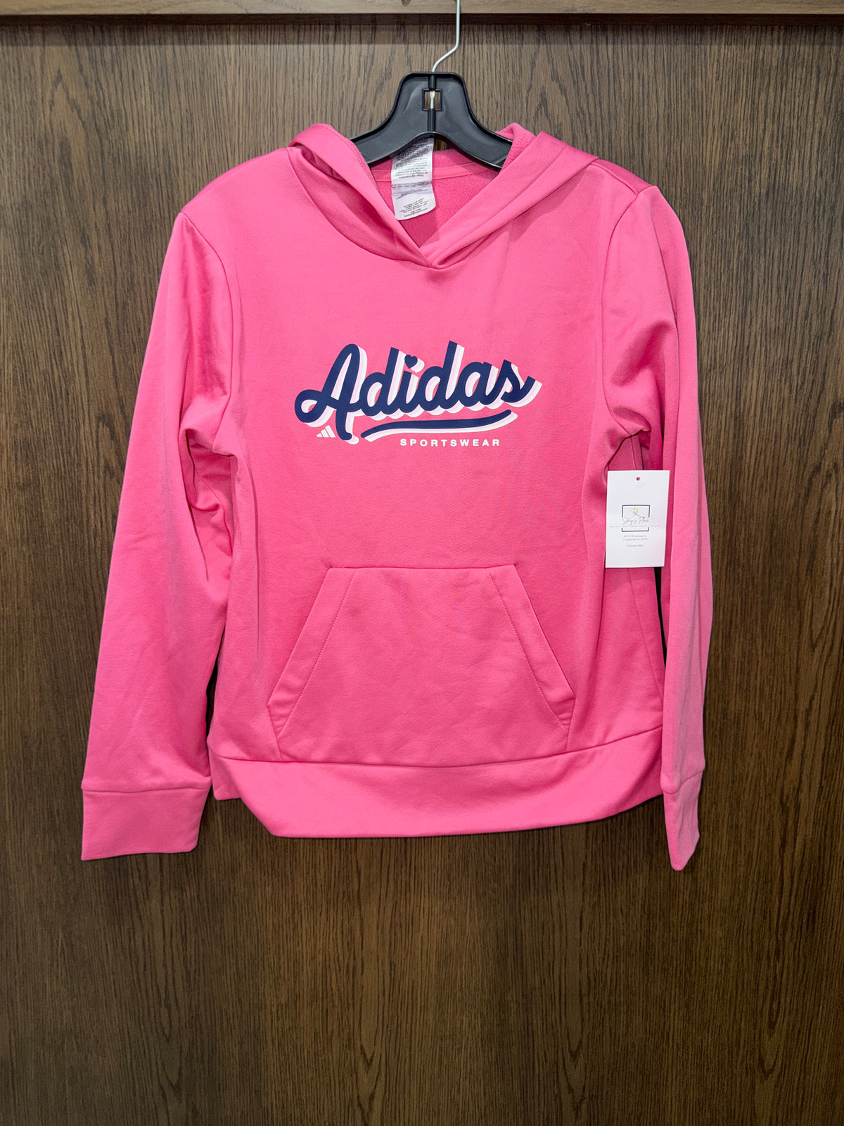 Adidas Girls Hoodie Hooded Sweatshirt YL 12/14