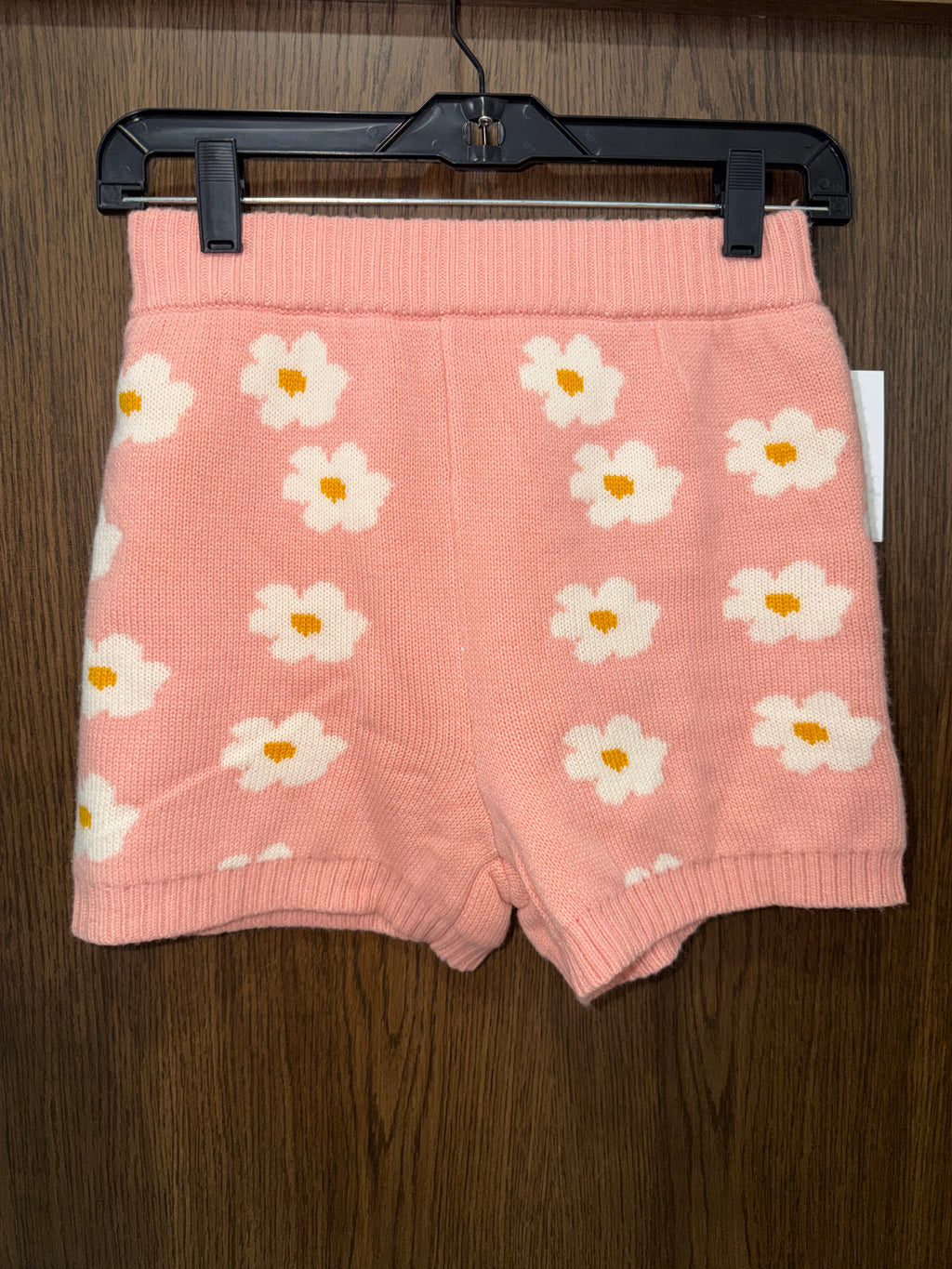 Altar'd Women’s State Pink Daisy Knit Shorts Size Medium