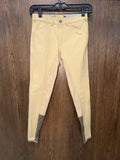 Pikeur Braddy Girls Riding Breeches Size 152 11/12 Beige Full Seat Grip Equestrian