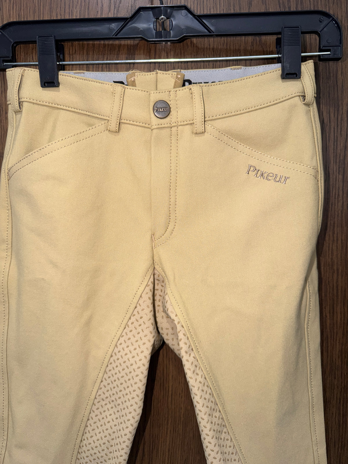 Pikeur Braddy Girls Riding Breeches Size 152 11/12 Beige Full Seat Grip Equestrian