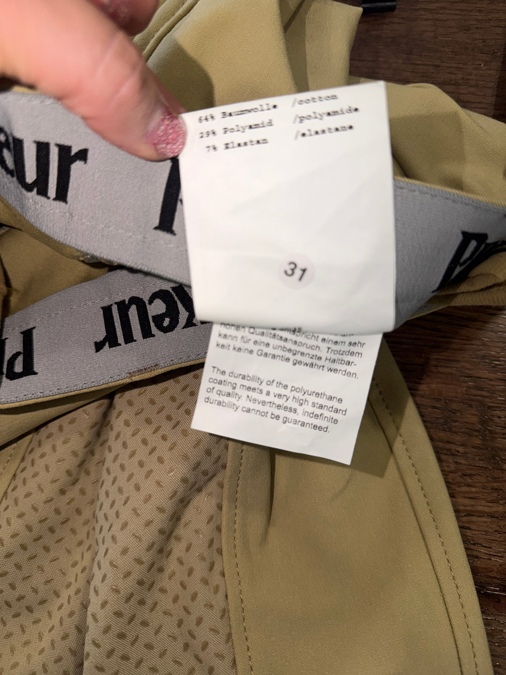 Pikeur Braddy Girls Riding Breeches Size 152 11/12 Beige Full Seat Grip Equestrian