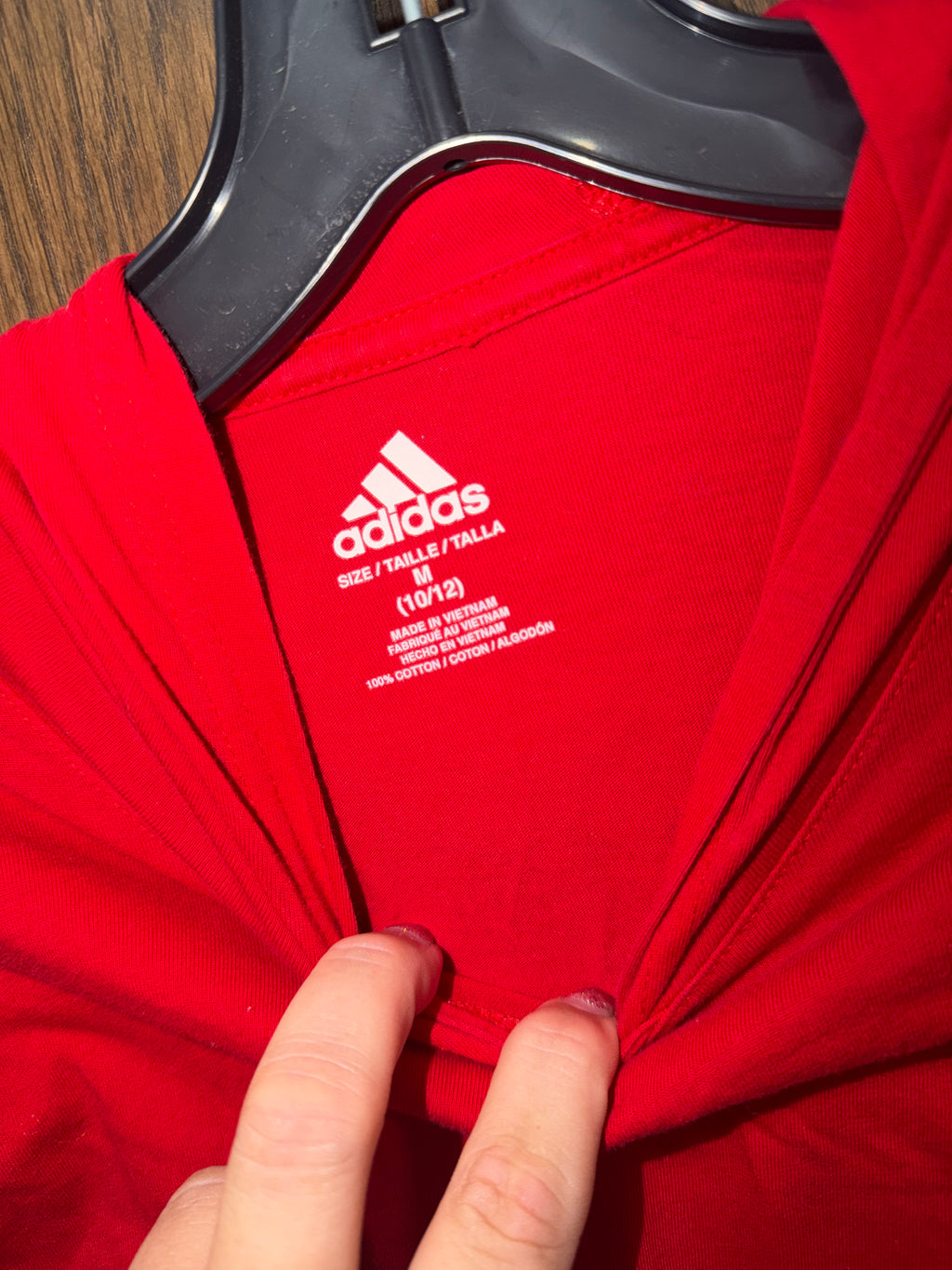 Adidas Boys Lightweight Hoodie Size YM 10/12
